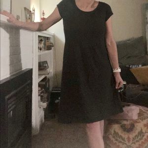 Eileen Fisher cotton ballet neck dress